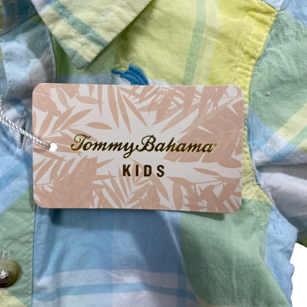Tommy Bahama 12 Month New w/tags Plaid Polo One‎ Piece 100% Cotton